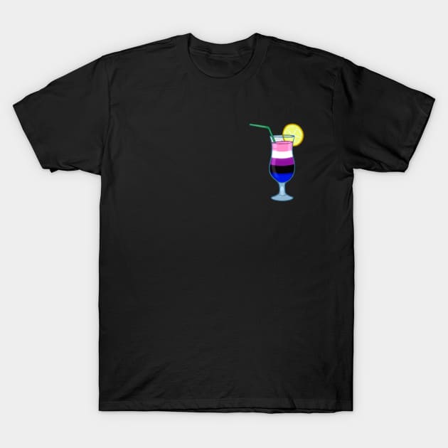 Genderfluid cocktail #1 T-Shirt by gaypompeii